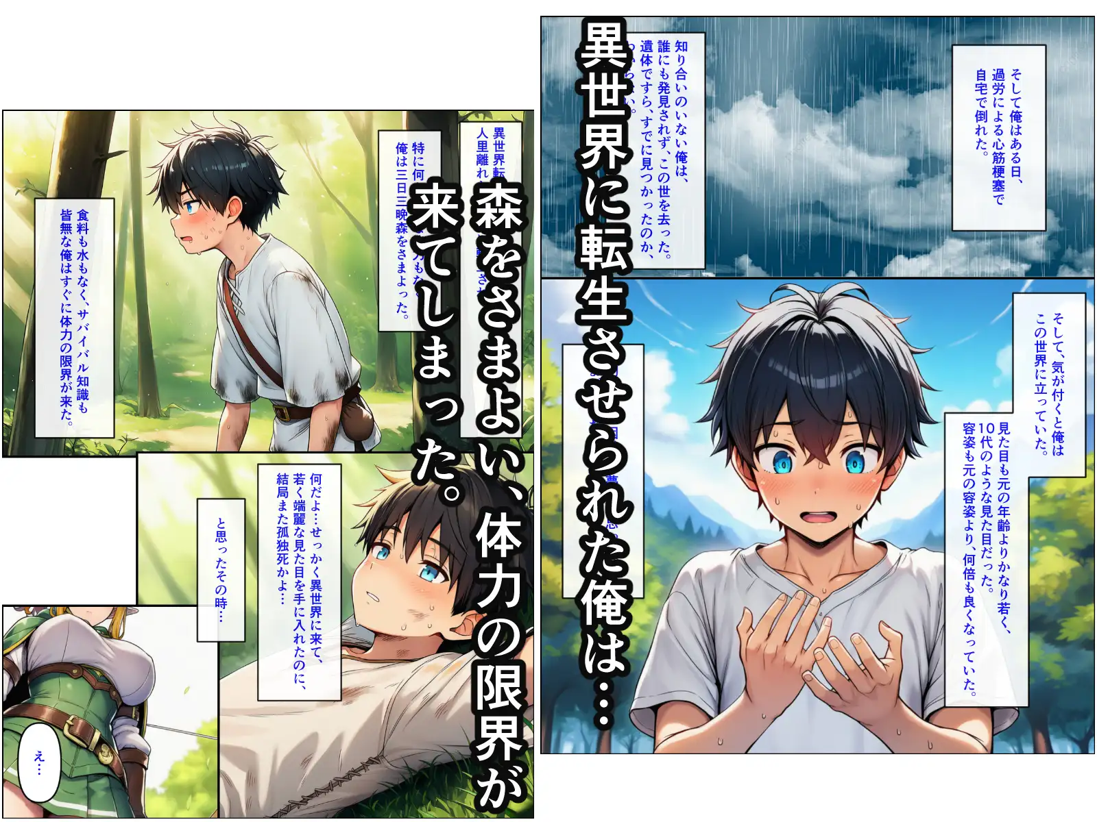 異世界転生した男性主人公